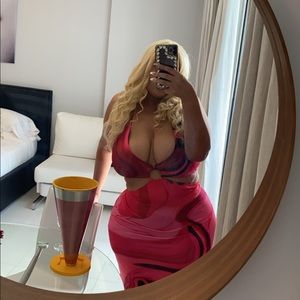 Cutout Halter Y2K Dress